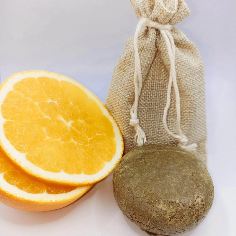 Shampoing Solide Orange & Ricin Les Savons de Nana