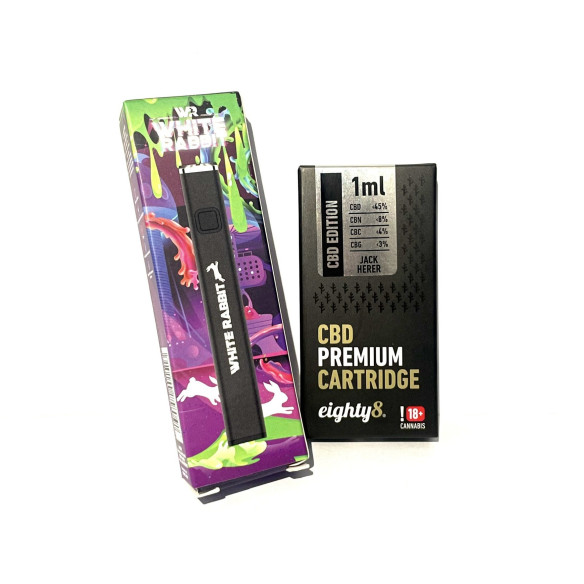 Pack Vape E510 avec 1 cartouche - White Rabbit / Eighty8
