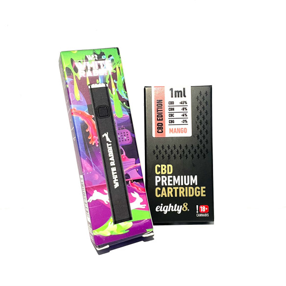 Pack Vape E510 avec 1 cartouche - White Rabbit / Eighty8