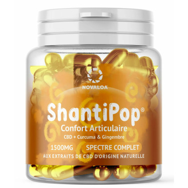 ShantiPop CBD – Gélules Liquides 50mg | Confort Articulaire