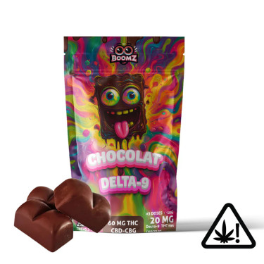 Chocolats Boomz Delta 9 THC – Tablette High gourmande | Taverne CBD